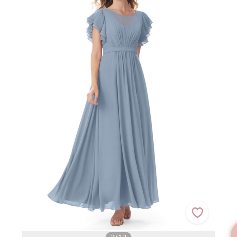 Dusty Blue Formal Dress from Azazie.com/Worn once